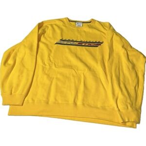 Vintage Men's L Tommy Hilfiger Athletics Yellow Crewneck Sweatshirt